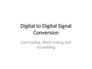 Comprehensive Overview of Digital to Digital Signal Conversion ...