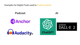 Media Tools Example Digital Tools for Media & Libraries | PDF