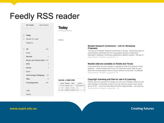 Feedly RSS reader
 