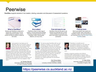 https://peerwise.cs.auckland.ac.nz
Peerwise
 