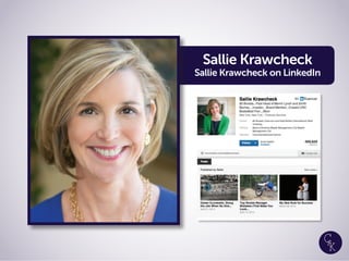 Sallie Krawcheck
Sallie Krawcheck on LinkedIn
 