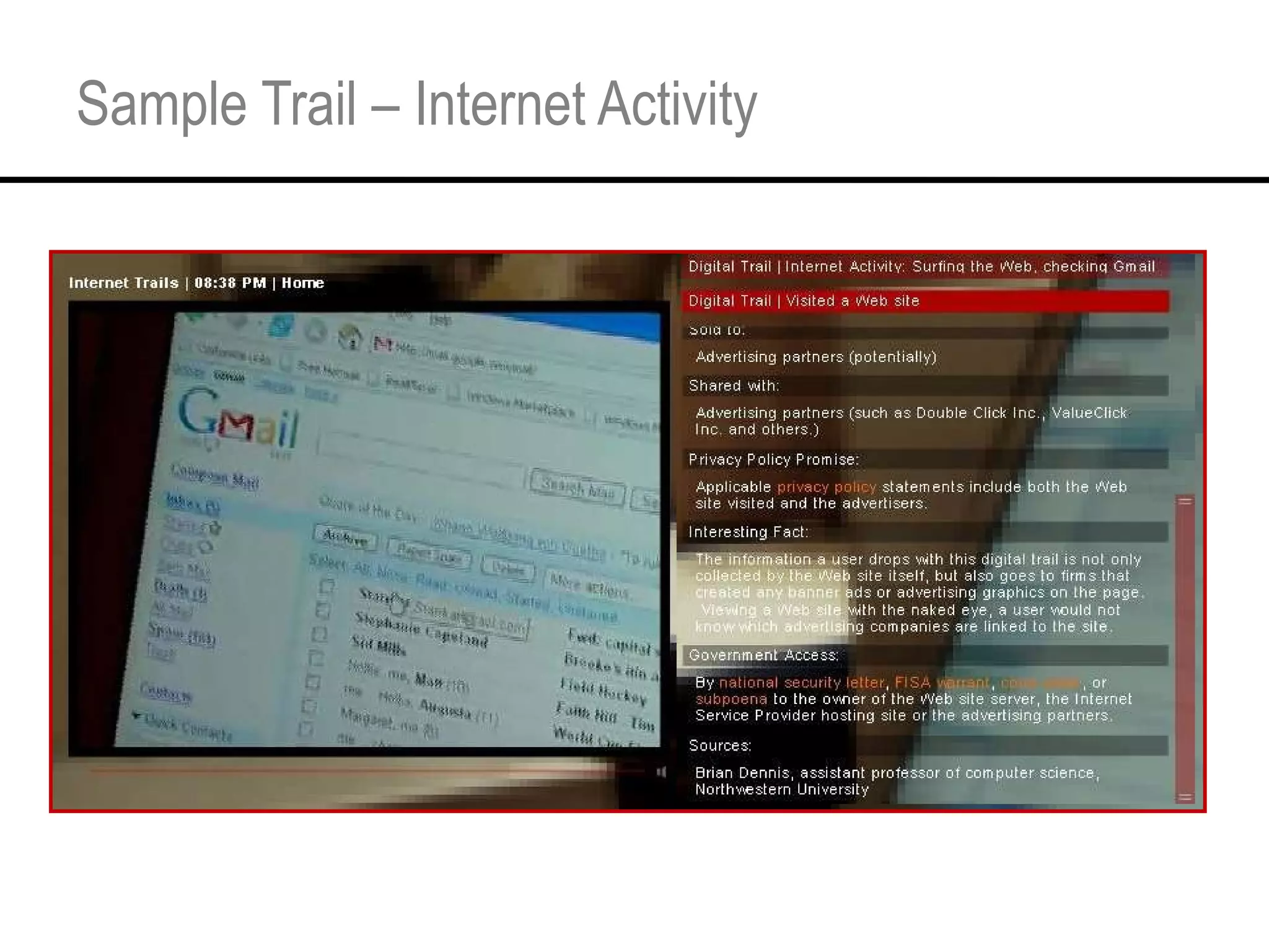 Sample Trail – Internet Activity 