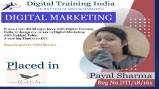 Digital Training India placed Student's 
