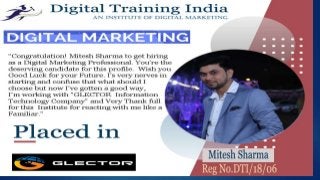Digital Training India placed Student's 