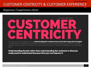 CUSTOMER	
  CENTRICITY	
  &	
  CUSTOMER	
  EXPERIENCE	
  	
  
Repenser	
  l’expérience	
  client	
  
hZp://www.slideshare.net/helgetenno	
  	
  
©HUBIns)tute.	
  All	
  rights	
  reserved.	
  	
  |	
  	
  	
  www.HUBIns)tute.com	
   47	
  	
  
 