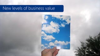 New levels of business value

www.flickr.com/photos/sundazed/2976653570

 