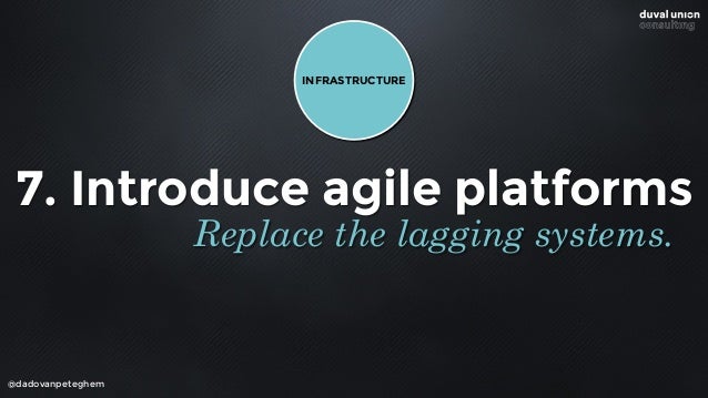 INFRASTRUCTURE
The 7 layers of
Digital Transformation
Know where to start…
@dadovanpeteghem
CITIZEN 
EXPERIENCE
LEADERSHIP...