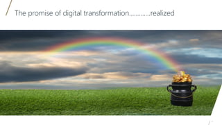 The promise of digital transformation………….realized
17
 