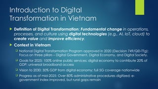 The Three Pillars of National Digital Transformation in Vietnam | PPTX