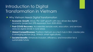 The Three Pillars of National Digital Transformation in Vietnam | PPTX