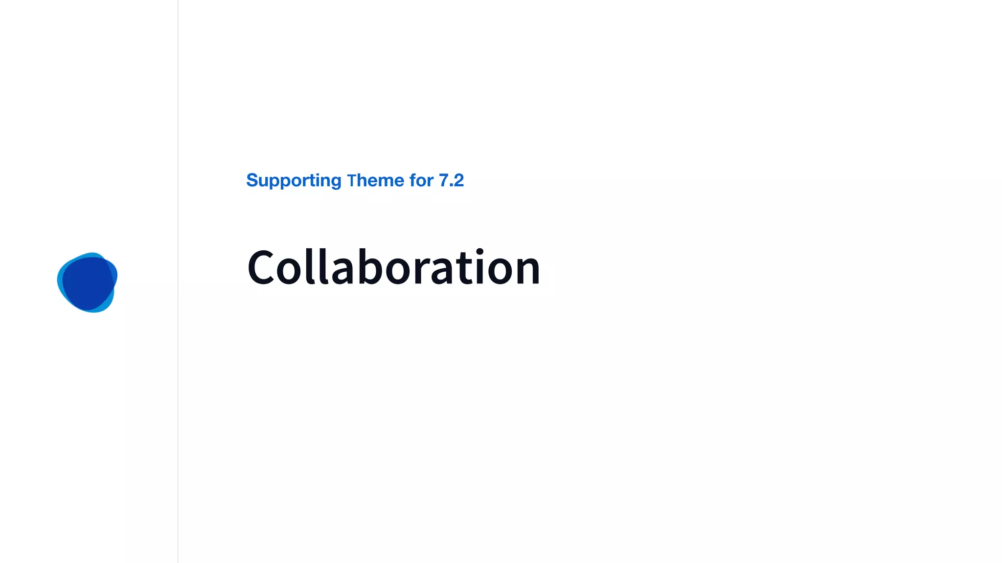 Collaboration
Supporting Theme for 7.2
 