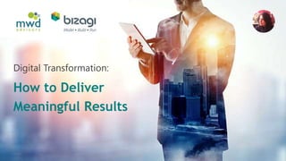 How to Deliver
Meaningful Results
Digital Transformation:
 