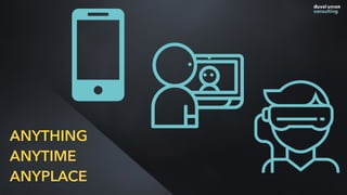 ANYTHING
ANYTIME
ANYPLACE
 