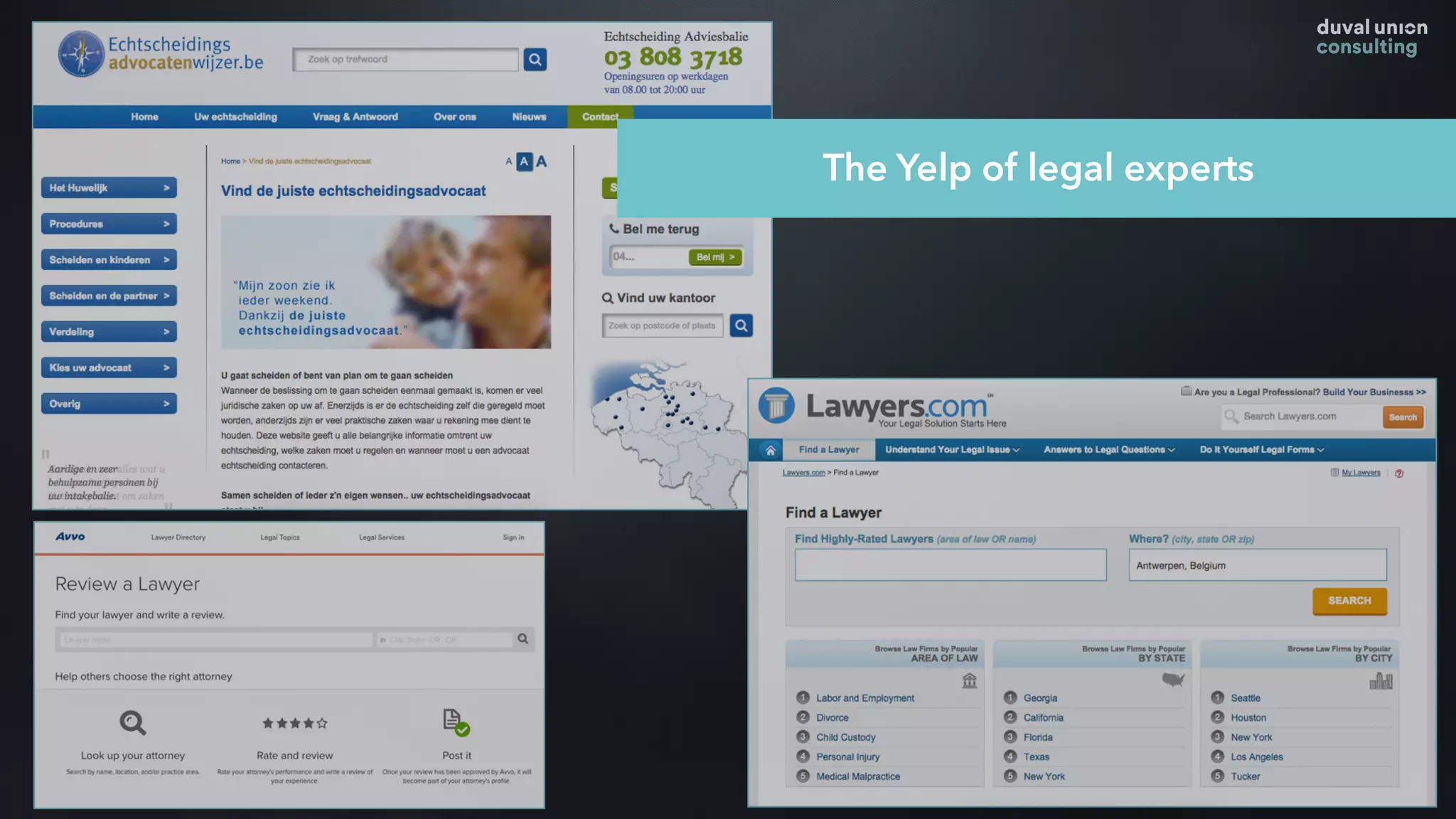 The Yelp of legal experts
 