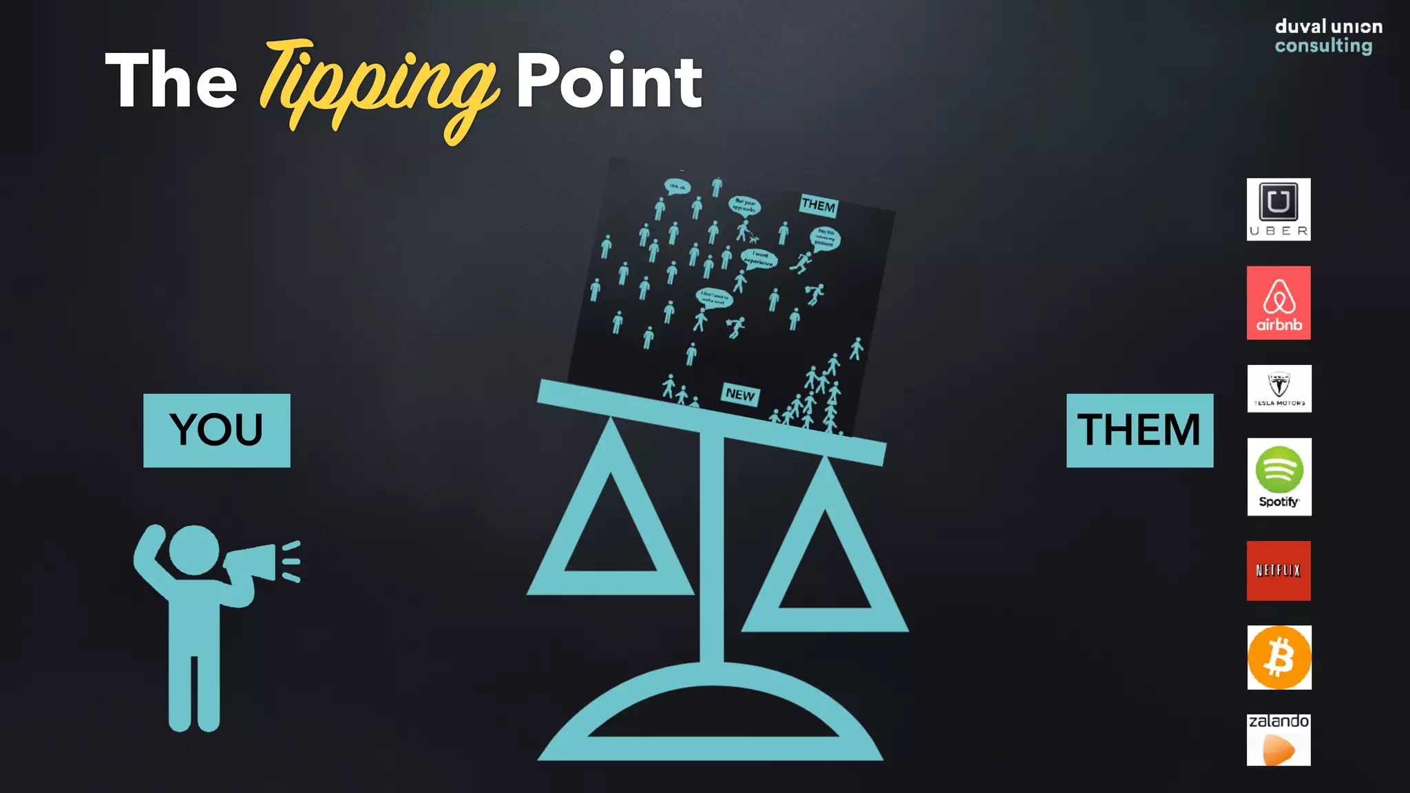 The Tipping Point
YOU THEM
 