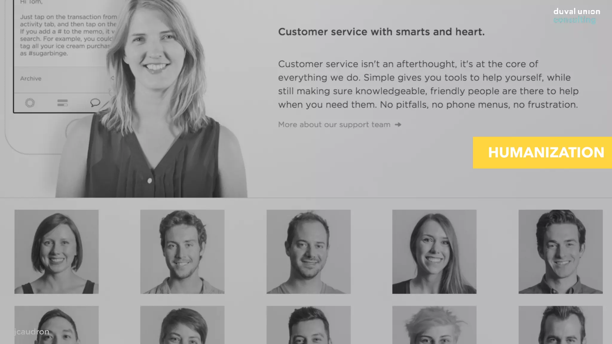 @jcaudron
HUMANIZATION
 