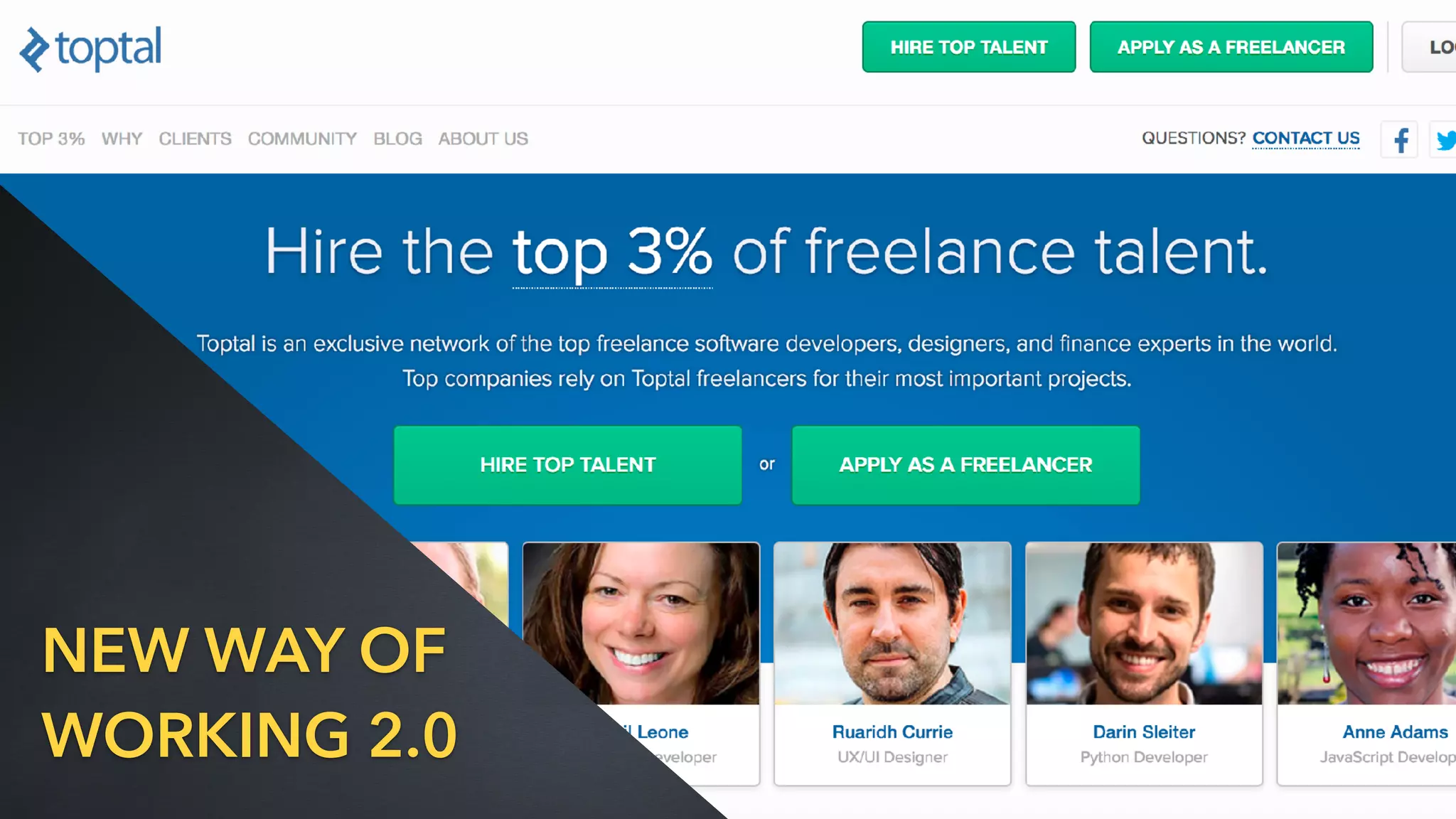 NEW WAY OF
WORKING 2.0
 