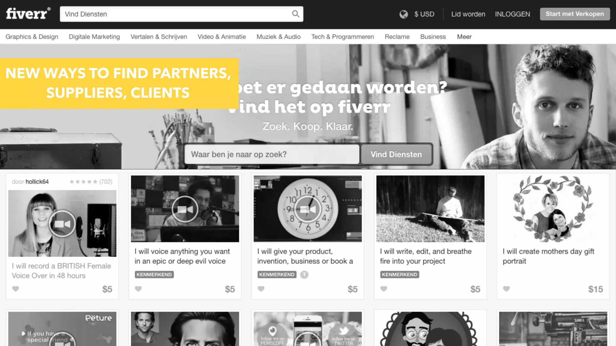 @jcaudron
NEW WAYS TO FIND PARTNERS,
SUPPLIERS, CLIENTS
 