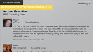 @jcaudron
FIRST EMPLOYERS STARTED RESEARCHING US
 