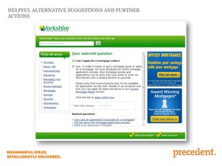 HELPFUL ALTERNATIVE SUGGESTIONS AND FURTHER
ACTIONS
 