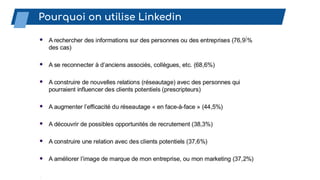 Pourquoi on utilise Linkedin
 