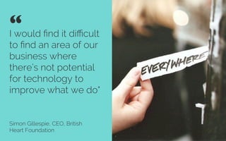 Grant funding may
be dropping but
there’s actually more
opportunities and
more funders”
Daniel Wilson, Big Issue Invest
“ 	

Credit: Sirqitous
 