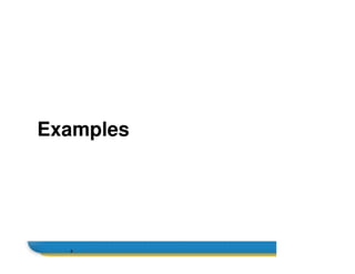 Examples
Name
4
Examples
 