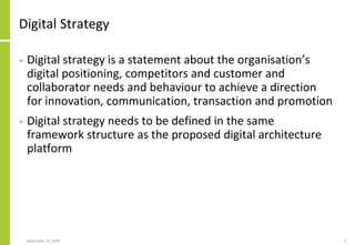 Digital Transformation And Solution Architecture | PDF