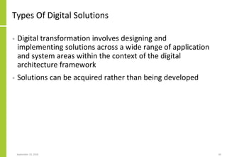 Digital Transformation And Solution Architecture | PDF