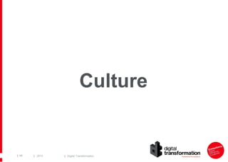 Culture

| 48

| 2013

| Digital Transformation

 