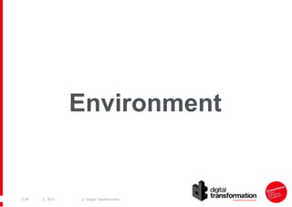 Environment

| 60

| 2013

| Digital Transformation

 