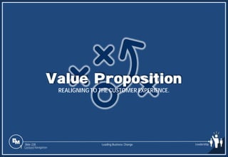 Slide 228
Value Proposition
REALIGNING TO THE CUSTOMER EXPERIENCE.
Leading Business Change Leadership
1 Content Navigation
 