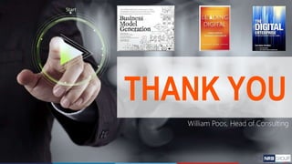 THANK YOU
William Poos, Head of Consulting
 