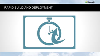 19
RAPID BUILD AND DEPLOYMENT
 