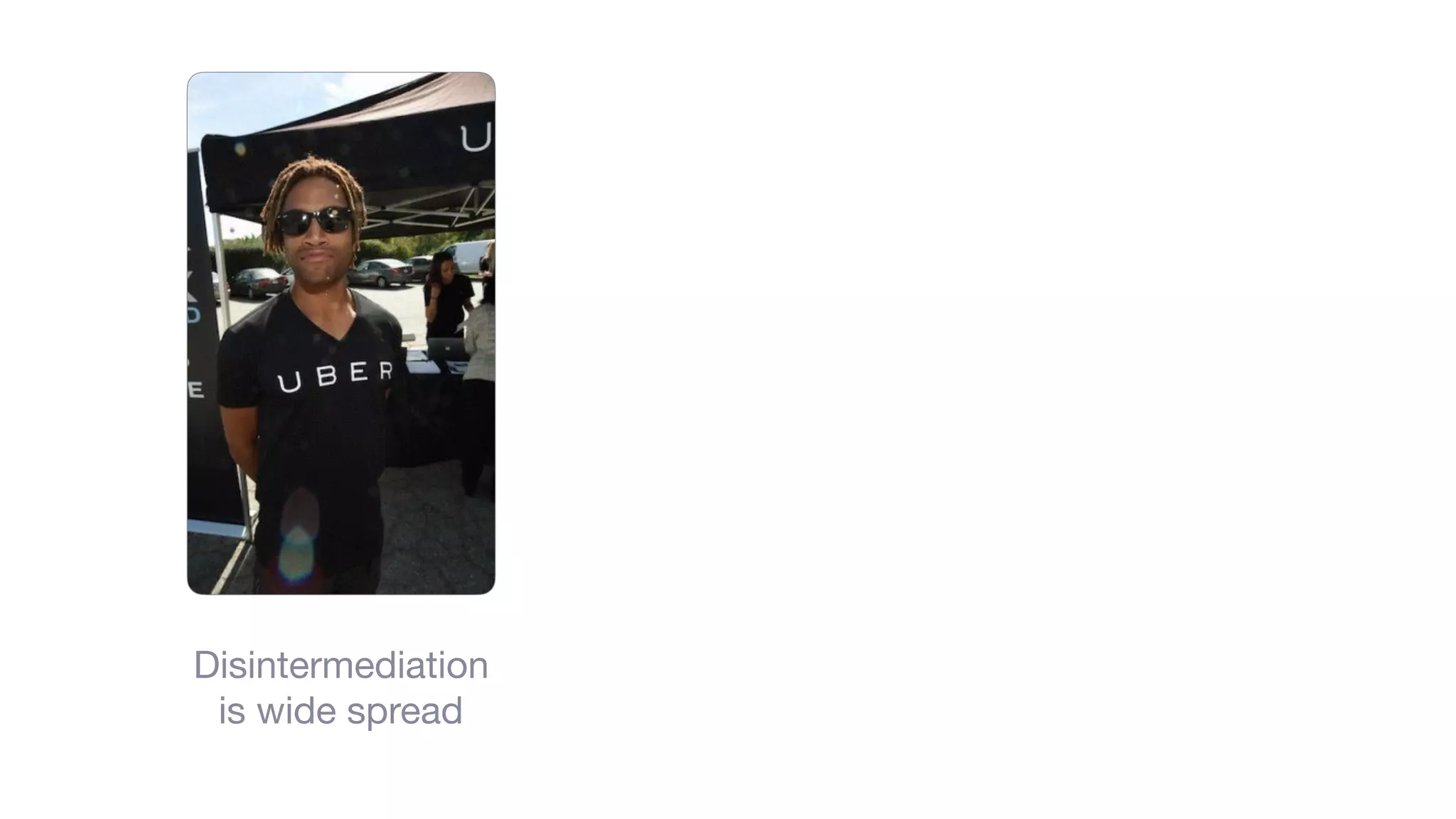 Disintermediation
is wide spread
 