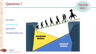 Jos Voskuil
tacit@planet.nl
@josvoskuil
virtualdutchman.com
Questions ? THANK
YOU !
 