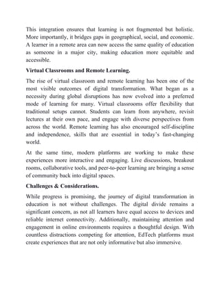 Digital Transformation in EduTech: The Human Future of Online Learning ...