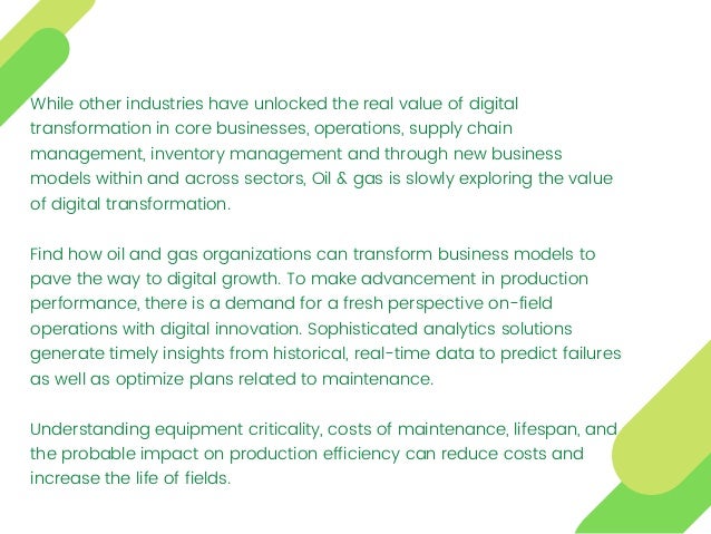 Digital transformation in oil and gas | PDF