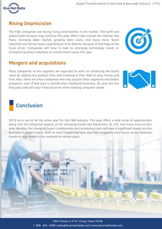 Digital Transformation in the Food & Beverage Industry | PDF