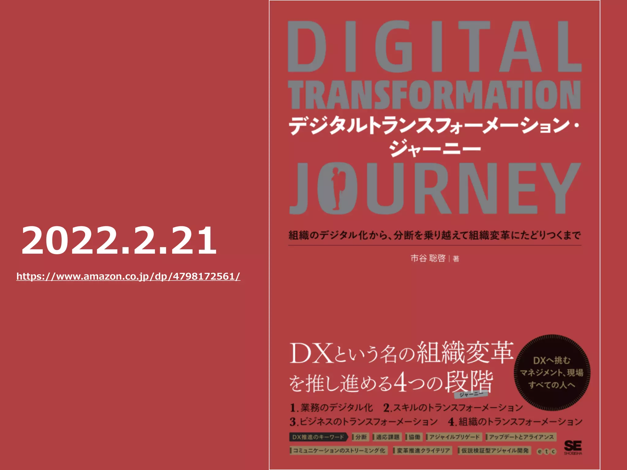 2022.2.21
https://www.amazon.co.jp/dp/4798172561/
 