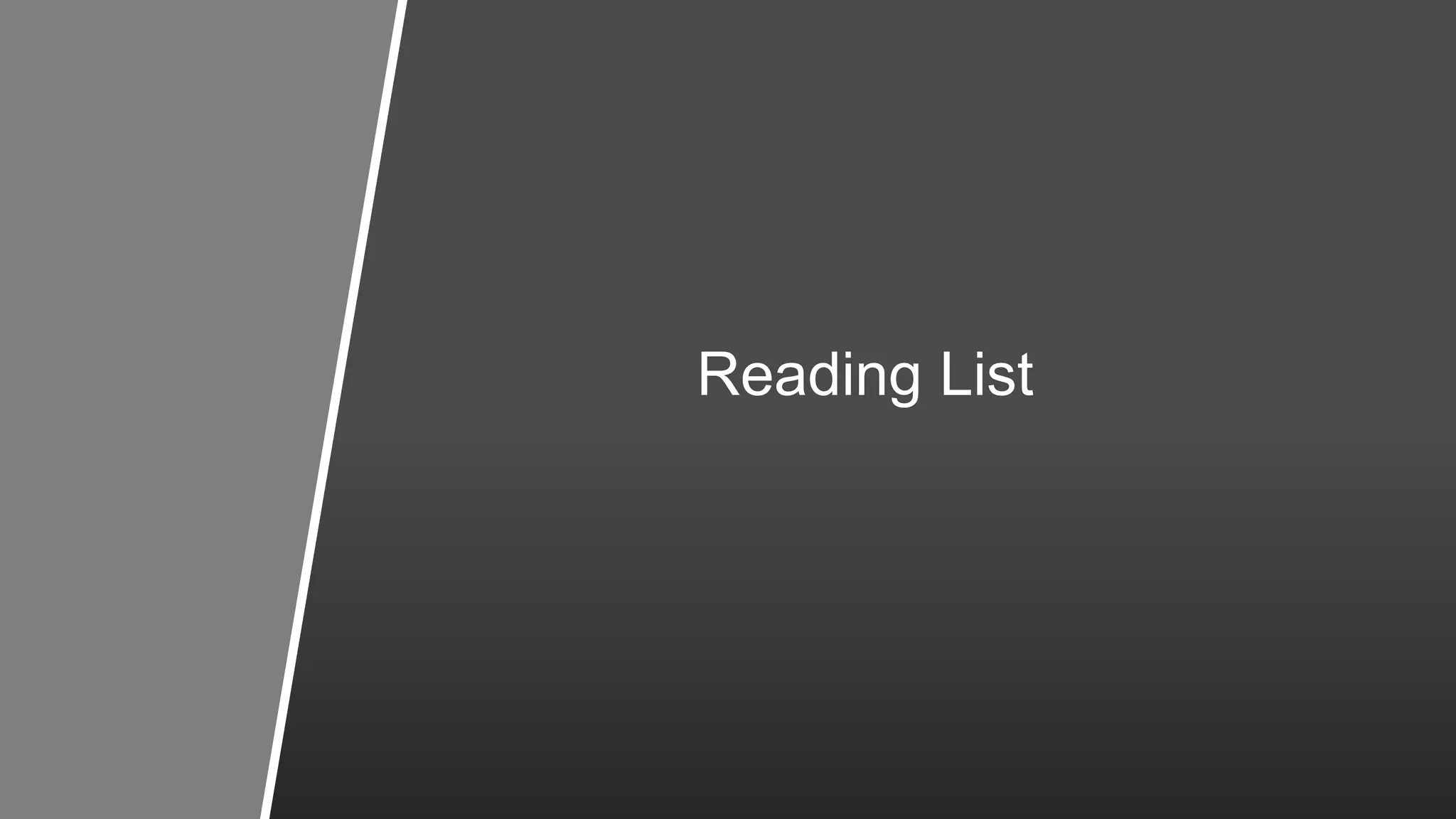 81
Reading List
 