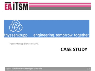 Digital transformation manager new role