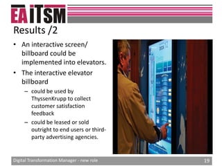 Digital transformation manager new role