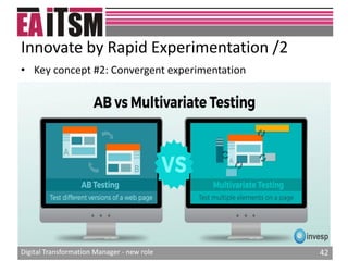 Digital transformation manager new role