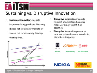 Digital transformation manager new role