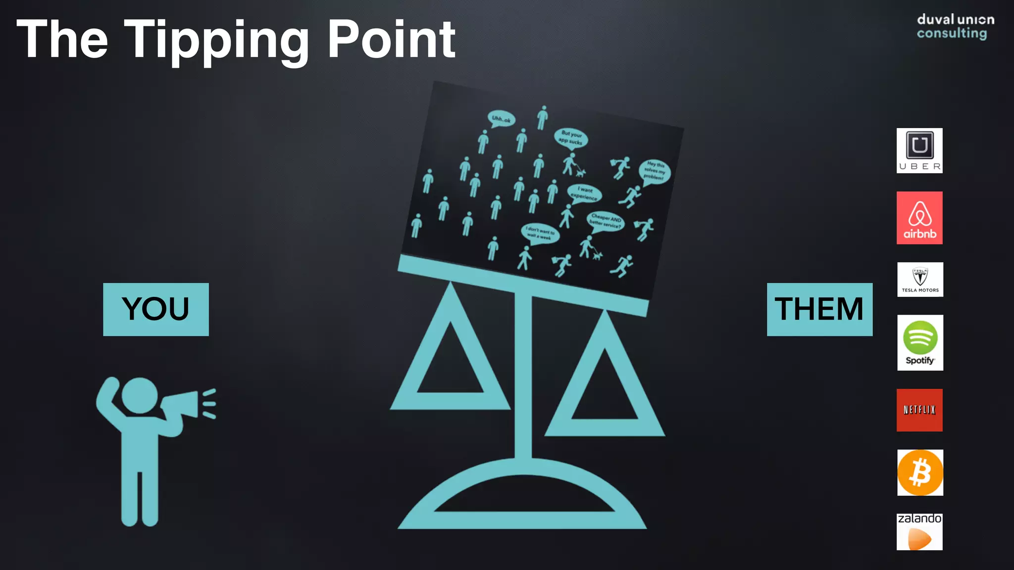 The Tipping Point
YOU THEM
 