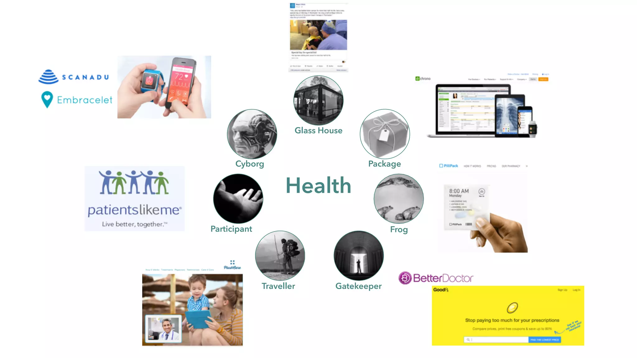 Glass House
Package
Frog
GatekeeperTraveller
Participant
Cyborg
Health
 