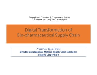Digital transformation of supply chain in pharma | PDF