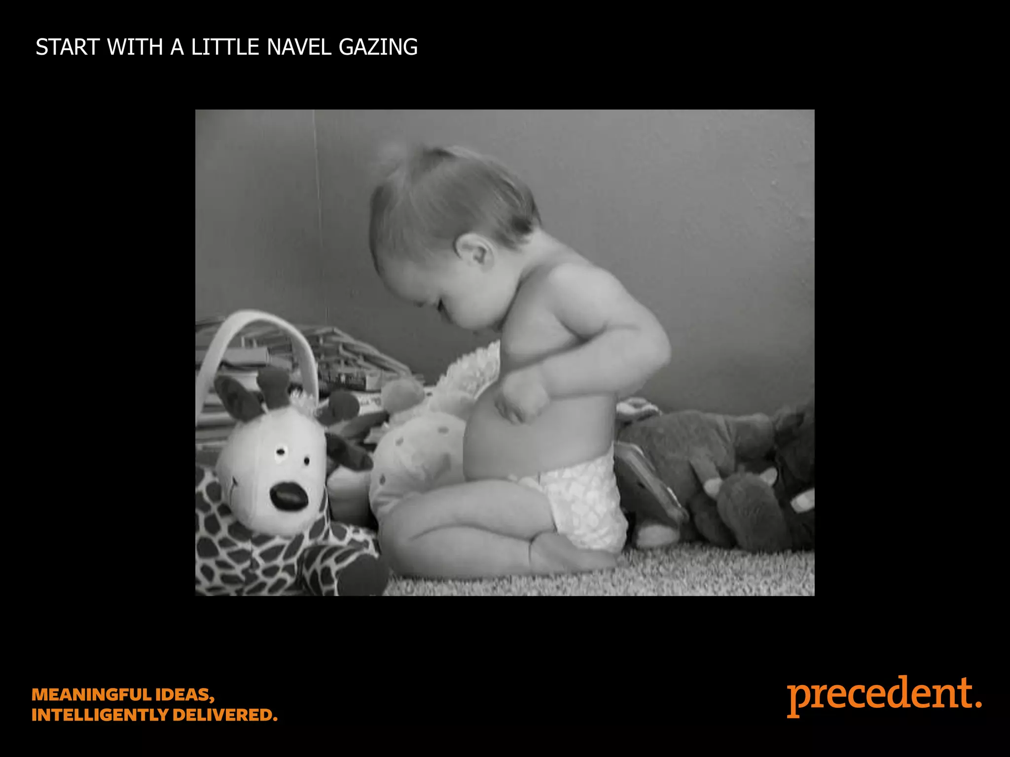 START WITH A LITTLE NAVEL GAZING

 