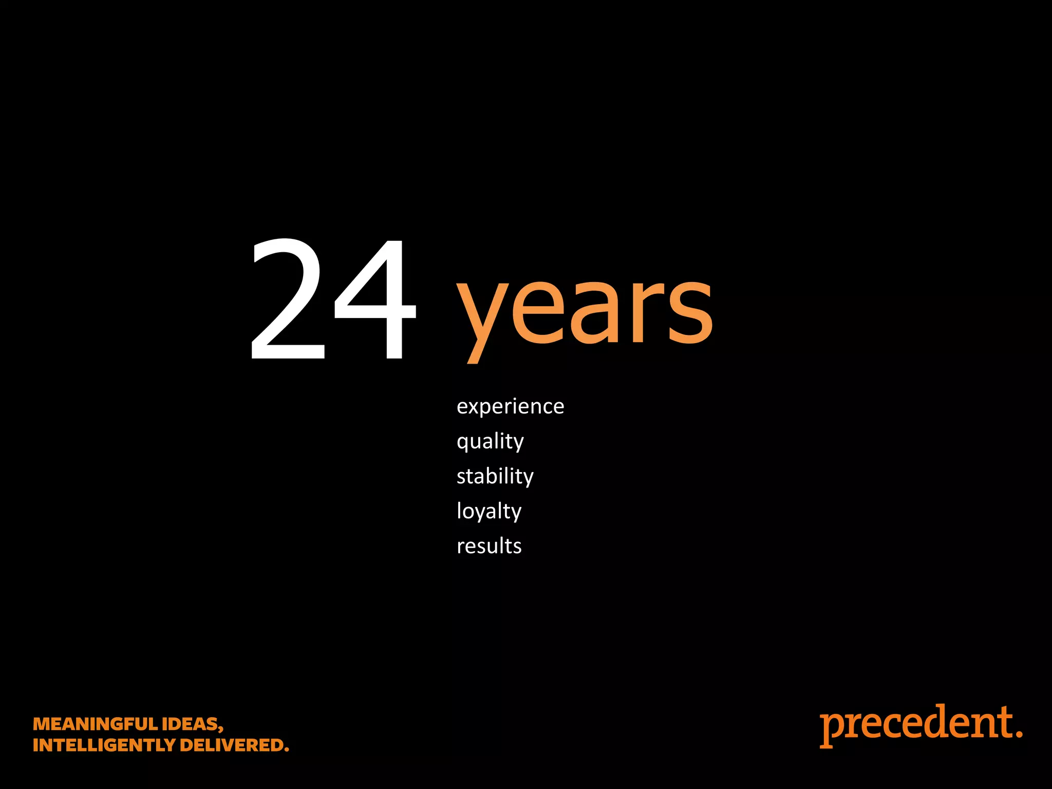 23 years
24
experience
quality
stability
loyalty
results

 